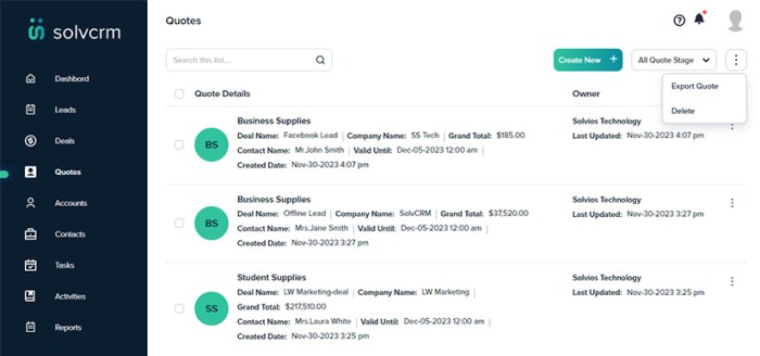 Crm software for sales and marketing